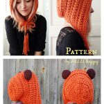 Star Bear Hat Crochet Pattern