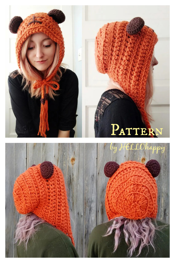 Star Bear Hat Crochet Pattern