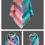 Super Simple Log Cabin Shawl Free Crochet Pattern and Video Tutorial