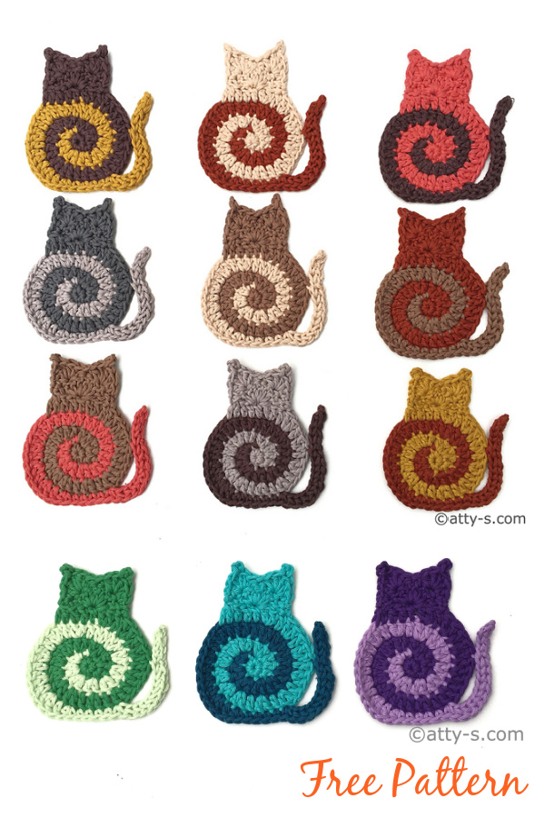 Swirly Cat Free Crochet Pattern