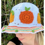 The Citrus Grove Bucket Hat Free Crochet Pattern