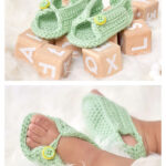 Unisex Sandals for Baby Free Crochet Pattern