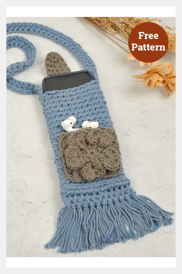 Wintertide Phone Bag Free Crochet Pattern