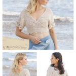 Beach Ballet Wrap-around Style Sweater Free Crochet Pattern