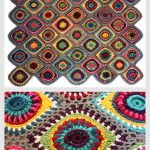 Christmas Boho Ornament Afghan Free Crochet Pattern