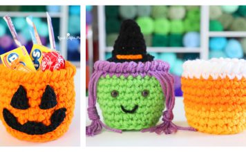 Halloween Treat Cups Free Crochet Pattern
