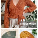 Peplum Wrap Top Lace Cardigan Crochet Pattern