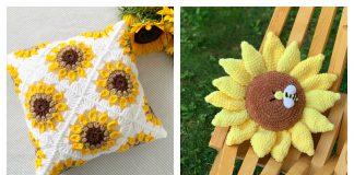 Sunflower Pillow Crochet Patterns