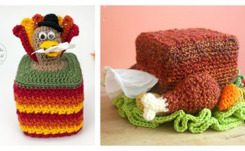 Thanksgiving Tissue Box Cover Free Crochet Pattern