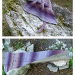 Tunisian Stitch TC Pfeilraupe Keyhole Scarf Free Crochet Pattern