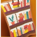 Bookcase Blanket Free Crochet Pattern