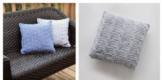 Cabled Throw Pillow Free Crochet Pattern