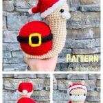 Christmas Amigurumi Santa Snail Crochet Pattern