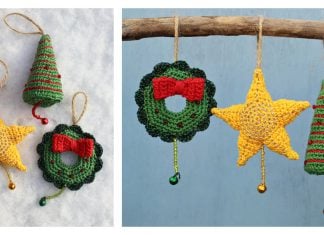 Christmas Decoration Trio Free Crochet Pattern