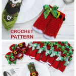 Santa’s Pants and Christmas Napkin Ring Crochet Pattern