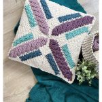 Cross Cable Pillow Free Crochet Pattern and Video Tutorial