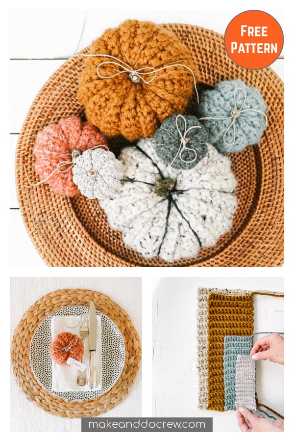 Easiest Rectangle Pumpkins Free Crochet Pattern 