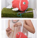 Fish Wristlet Yarn Holder Bag Free Crochet Pattern