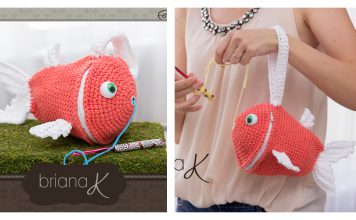 Fish Wristlet Yarn Holder Bag Free Crochet Pattern