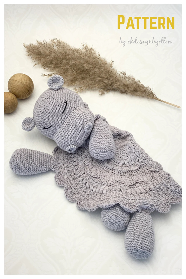 Hippo Comforter Blanket Crochet Pattern