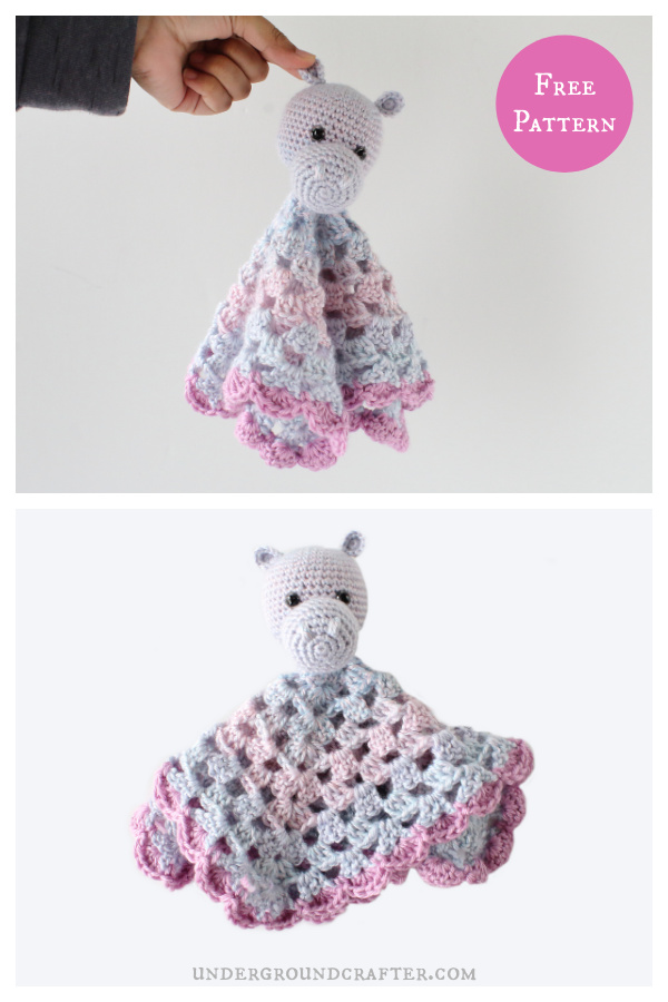 Hippo Lovey Free Crochet Pattern