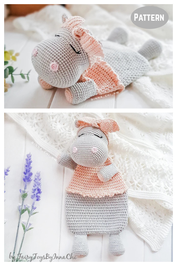 Hyppo Baby Security Blanket Crochet Pattern