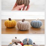 Knit Look Pumpkins Free Crochet Pattern and Video Tutorial