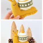 Martha the Christmas Snail Amigurumi Free Crochet Pattern