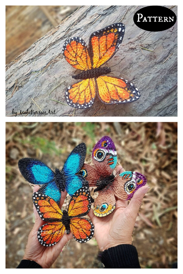 Monarch Butterfly Crochet Pattern
