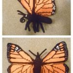 Monarch Butterfly Free Crochet Pattern