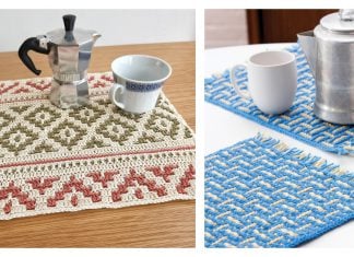 Mosaic Placemat Free Crochet Pattern