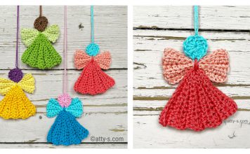 Pleated Angel Free Crochet Pattern and Video Tutorial