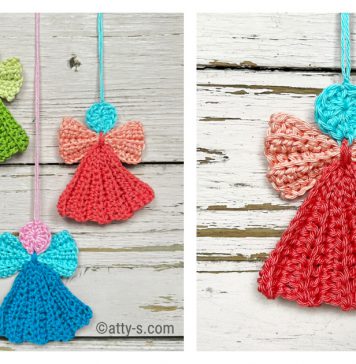 Pleated Angel Free Crochet Pattern and Video Tutorial