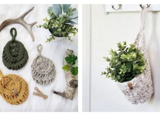 Sunny Hanging Basket Free Crochet Pattern