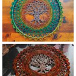 Tree of Life Mandala Free Crochet Pattern and Video Tutorial