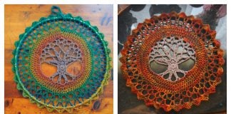 Tree of Life Mandala Free Crochet Pattern and Video Tutorial