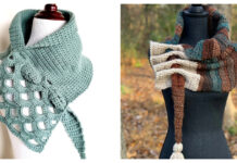 9 Triangle Keyhole Scarf Crochet Patterns Triangle Keyhole Scarf Crochet Patterns