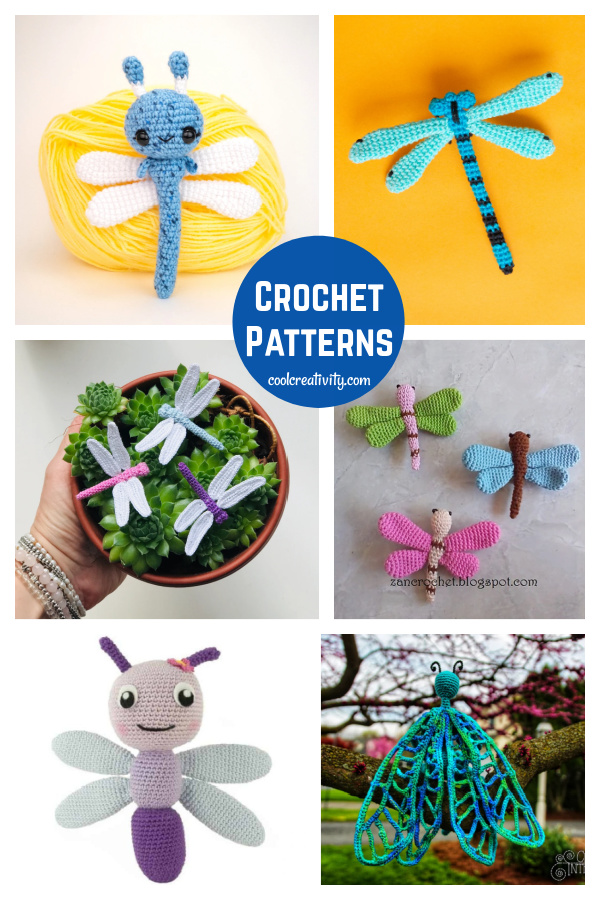 Amigurumi Dragonfly Crochet Patterns 