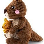 Amigurumi Kangaroo with Baby Free Crochet Pattern