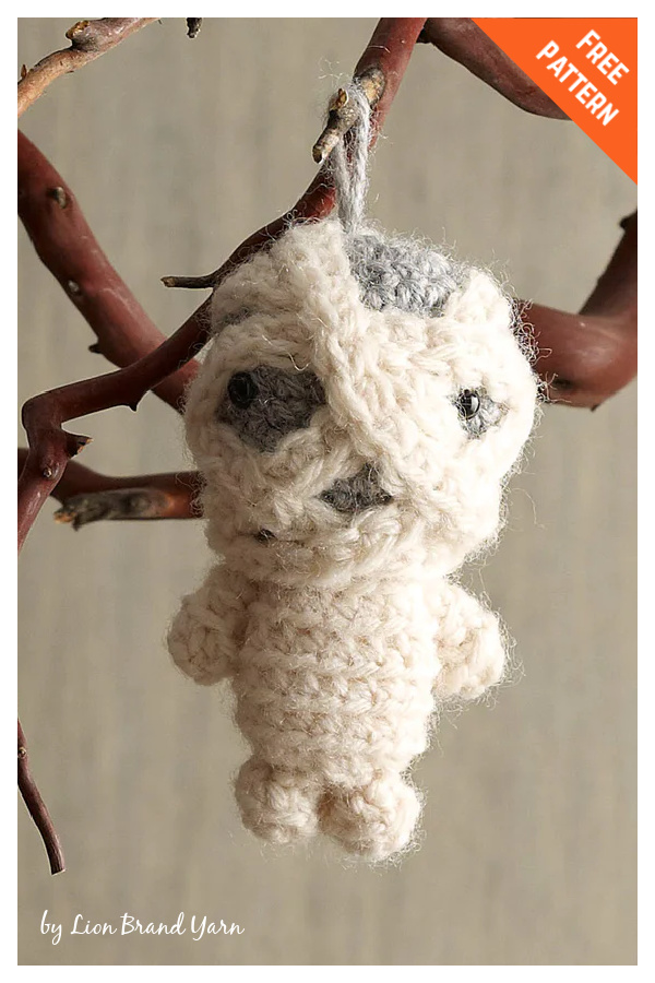 Amigurumi Mummy Ornament Free Crochet Pattern