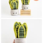 Amigurumi Snake Plant Free Crochet Pattern