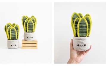 Amigurumi Snake Plant Free Crochet Pattern