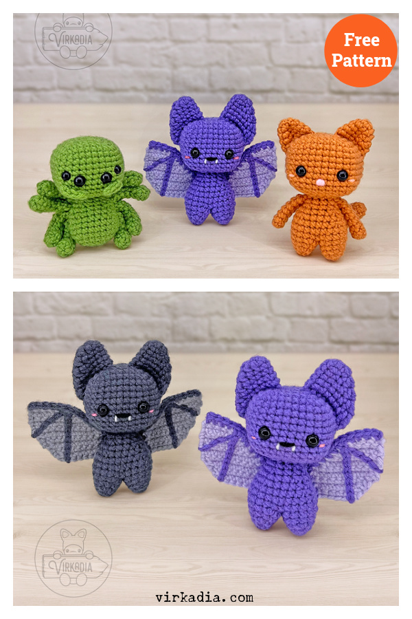 Bat Pocket Pet Free Crochet Pattern