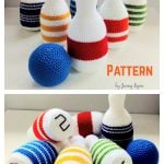 Bowling Game Skittle Set Crochet Pattern