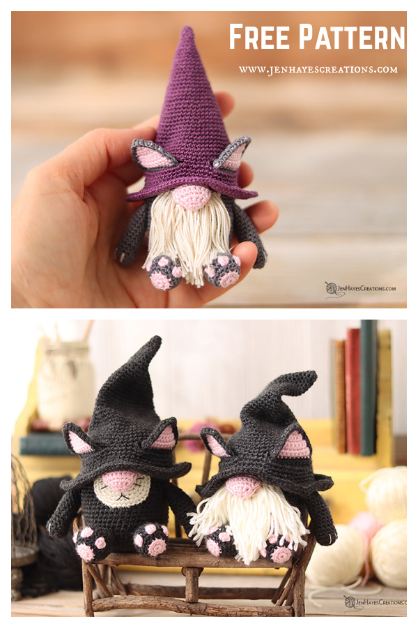 Cat Gnome Free Crochet Pattern
