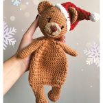 Christmas Bear Lovey Crochet Pattern