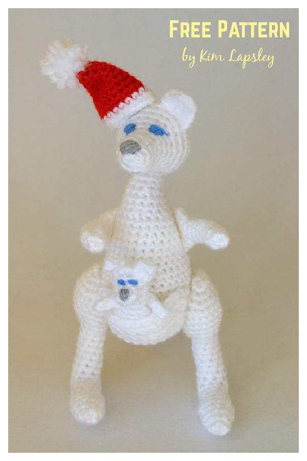 Christmas Kangaroo Free Crochet Pattern