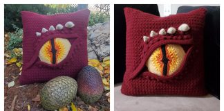 Dragon Eye Pillow Free Crochet Pattern