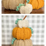 Farmhouse-Chic Stackable Pumpkins Free Crochet Pattern