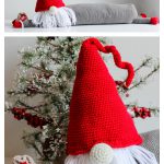 Gnome Pillow Draft Dodger Free Crochet Pattern